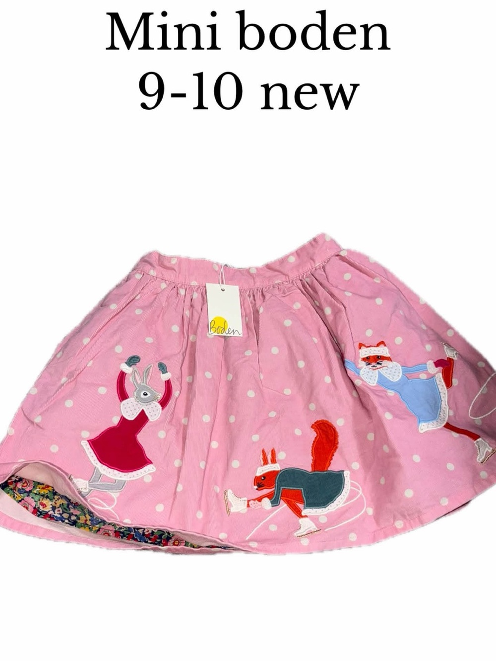 Mini boden new 9/10 skirt